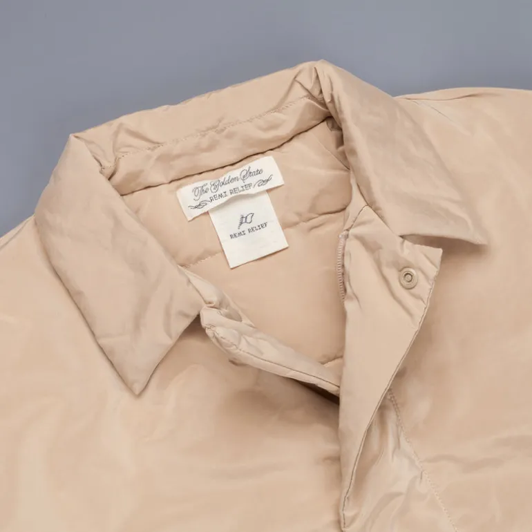 Remi Relief P & N Down Coat in Beige