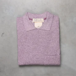 Remi Relief Polo Tee Purple Melange