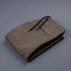 Remi Relief Poly Tweed Pants Beige