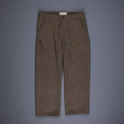 Remi Relief Poly Tweed Pants Beige