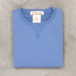 Remi Relief Special Finish Sweat Crew Neck Faded Blue Exclusive