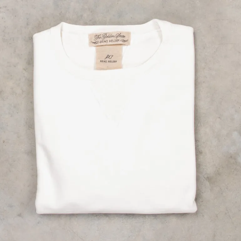 Remi Relief Special Finish Sweat Crew Neck Off-White