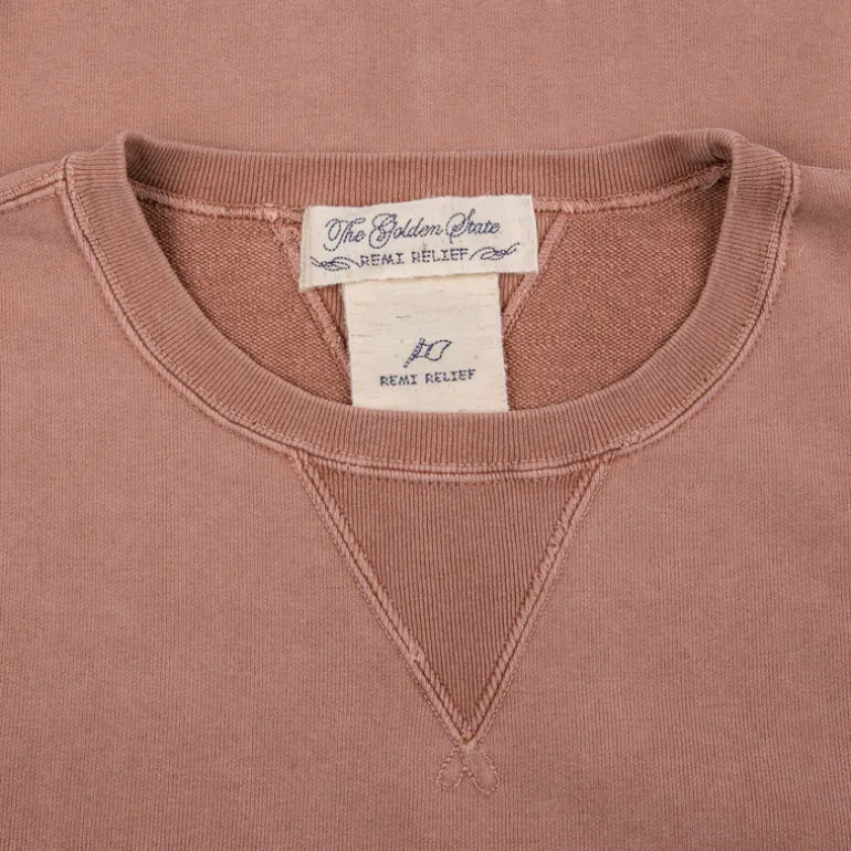 Remi Relief Special Finish Crew Neck Sweatshirt Salmon