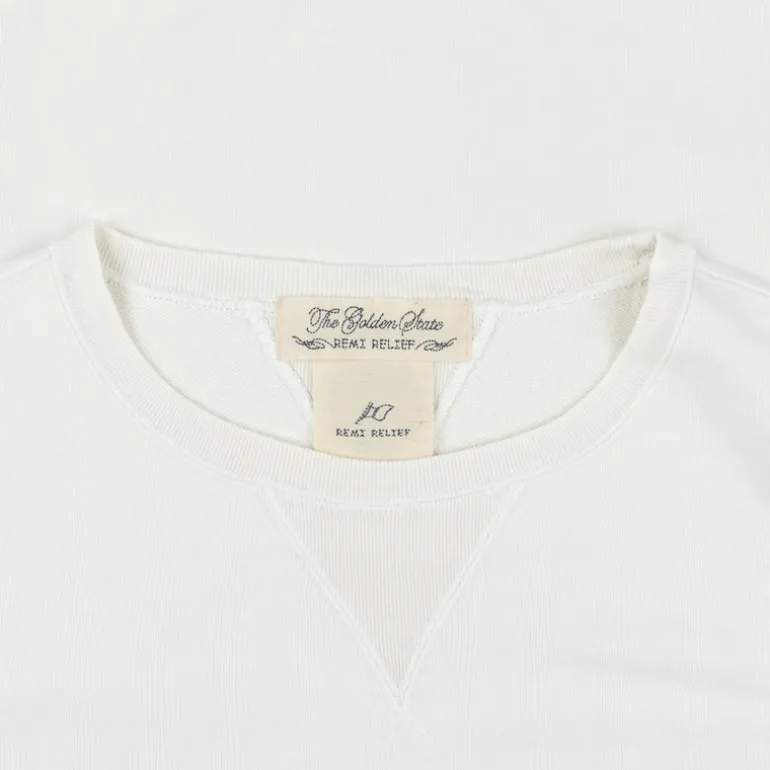 Remi Relief Special Finish Fleece Sweater Off White