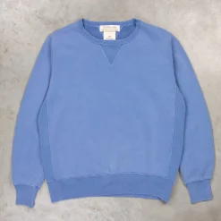 Remi Relief Special Finish Sweat Crew Neck Faded Blue Exclusive