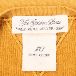 Remi Relief Special Finish Sweat Crew Neck Golden Brown