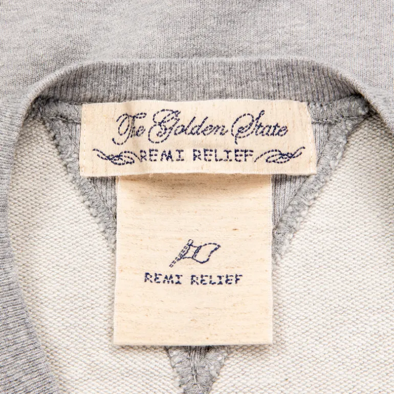 Remi Relief Special Finish Sweat Crew Neck Heather Grey