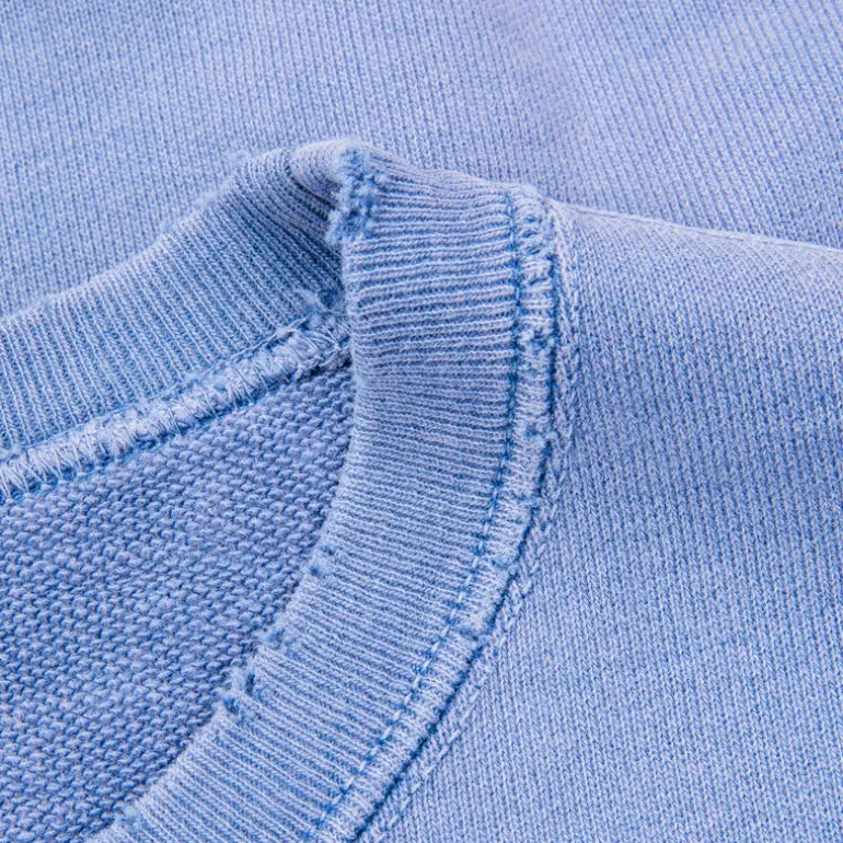 Remi Relief Special Finish Sweat Crew Neck Faded Blue Exclusive