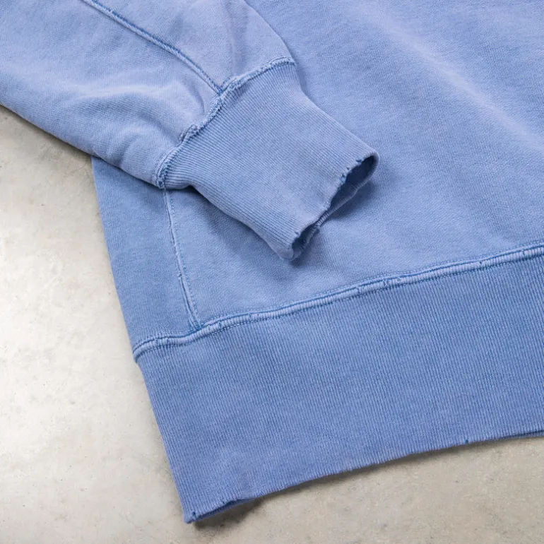 Remi Relief Special Finish Sweat Crew Neck Faded Blue Exclusive