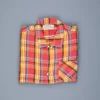 Remi Relief twill checked wide shirt red