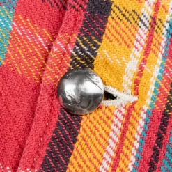 Remi Relief twill checked wide shirt red