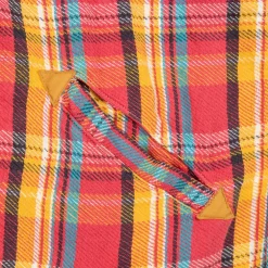 Remi Relief twill checked wide shirt red