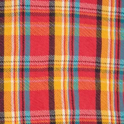 Remi Relief twill checked wide shirt red