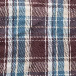Remi Relief twill checked wide shirt brown