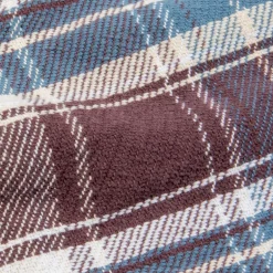 Remi Relief twill checked wide shirt brown