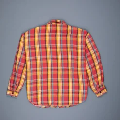 Remi Relief twill checked wide shirt red