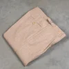 Rota Pantaloni High Rise Regular Fit Flannel Herringbone Beige Chiaro