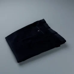 Rota Pantaloni High Rise Regular Fit 14-Wale Corduroy Blu Scuro