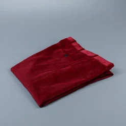 Rota Pantaloni High Rise Regular Fit 14-Wale Corduroy Cardinale