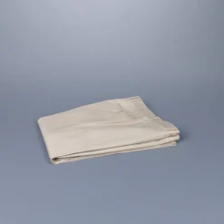 Rota Pantaloni High Rise Regular Fit Cotton Beige Medio