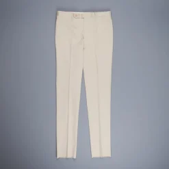 Rota Pantaloni High Rise Regular Fit Cotton Beige Medio
