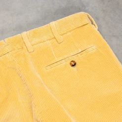 Rota Pantaloni High Rise Regular Fit 8-Wale Corduroy Giallo Toscano