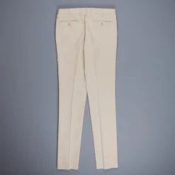 Rota Pantaloni High Rise Regular Fit Cotton Beige Medio