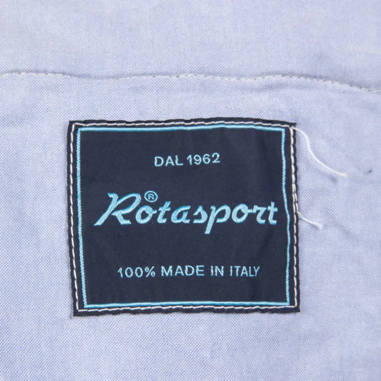 Rota Pantaloni High Rise Regular Fit 8-Wale Corduroy Blu Notte