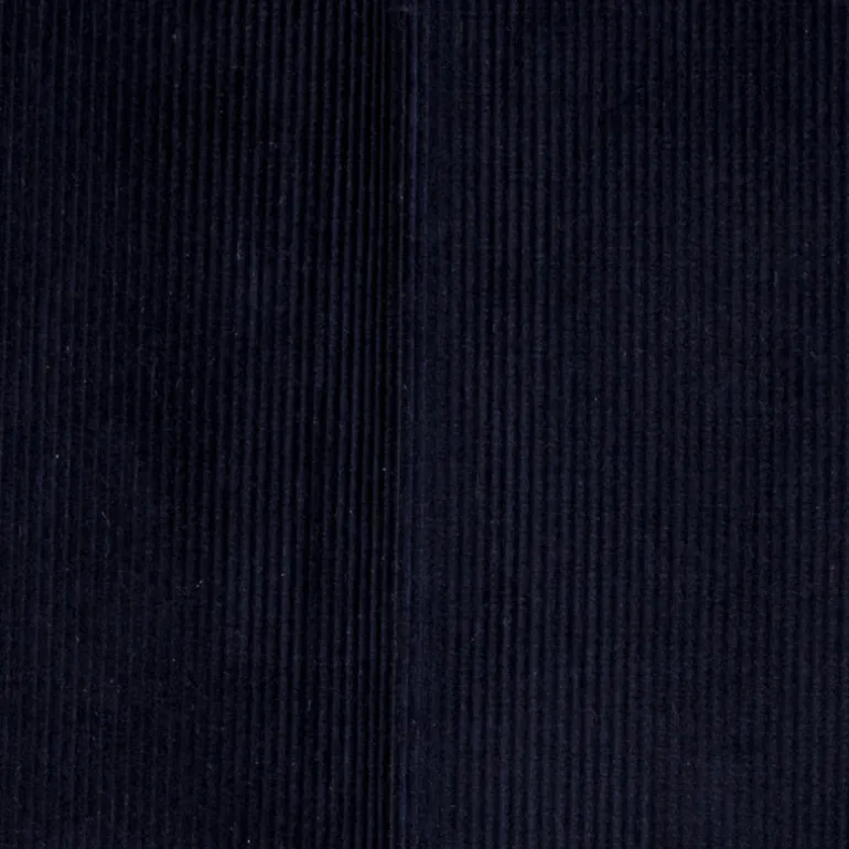 Rota Pantaloni High Rise Regular Fit 14-Wale Corduroy Blu Scuro