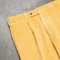 Rota Pantaloni High Rise Regular Fit 8-Wale Corduroy Giallo Toscano