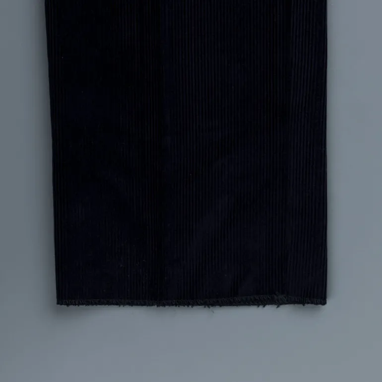 Rota Pantaloni High Rise Regular Fit 14-Wale Corduroy Blu Scuro