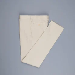 Rota Pantaloni High Rise Regular Fit Cotton Beige Medio