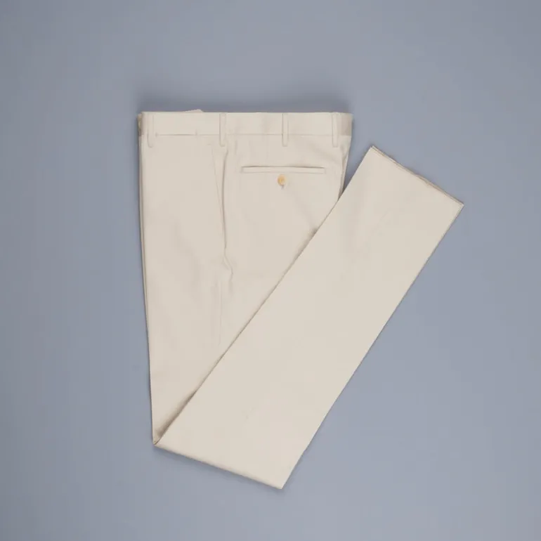 Rota Pantaloni High Rise Regular Fit Cotton Beige Medio