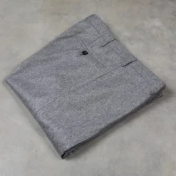 Rota Pantaloni medium Rise Slim Fit Lightweight Flannel Grigio Medio