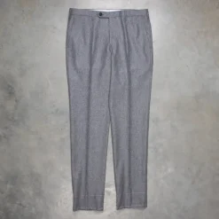 Rota Pantaloni medium Rise Slim Fit Lightweight Flannel Grigio Medio