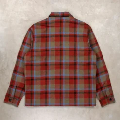 RRL Ace Cruiser Unlined Shirt Jacket Maroon