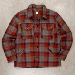 RRL Ace Cruiser Unlined Shirt Jacket Maroon