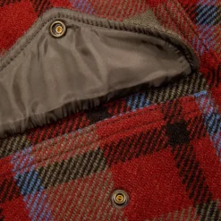 RRL Ace Cruiser Unlined Shirt Jacket Maroon