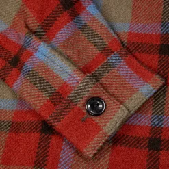 RRL Ace Cruiser Unlined Shirt Jacket Maroon