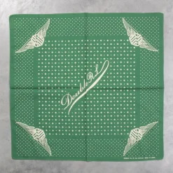 RRL Bolton Cotton Bandana Faded Green Cream