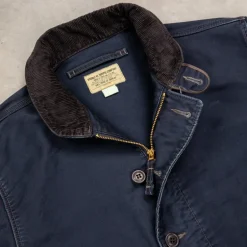 RRL Bower Deck Jacket Cotton Jungle Cloth Dark Navy