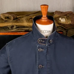 RRL Bower Deck Jacket Cotton Jungle Cloth Dark Navy