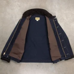 RRL Bower Deck Jacket Cotton Jungle Cloth Dark Navy