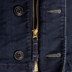RRL Bower Deck Jacket Cotton Jungle Cloth Dark Navy