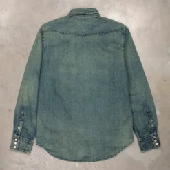 RRL Buffalo West Long Sleeve Sport Shirt Dark Wash