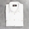 RRL Buffalo Western Shirt Heavy Poplin White