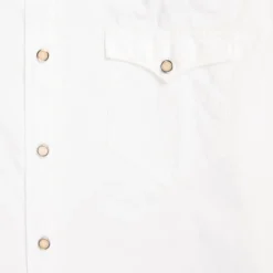 RRL Buffalo Western Shirt Heavy Poplin White