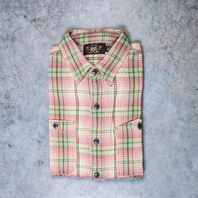 RRL Butte Sport Shirt RL-597 Sage Pink