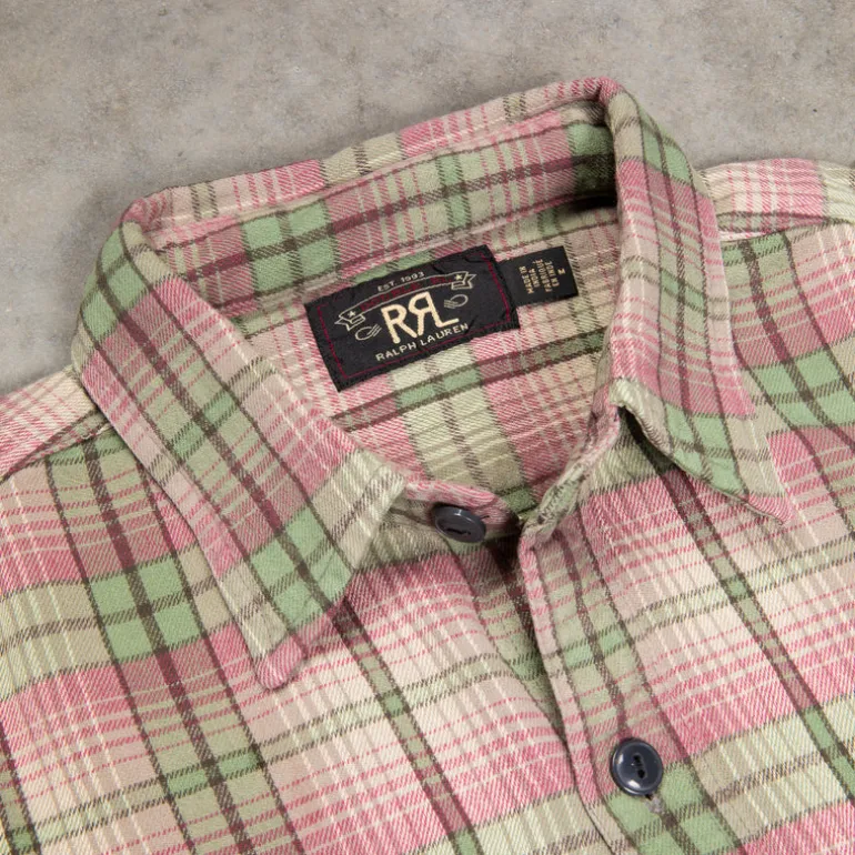 RRL Butte Sport Shirt RL-597 Sage Pink