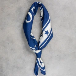 RRL Car Club Cotton Bandana Faded Indigo Cream
